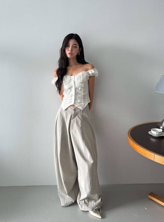 B142 Linen Balloon Pants
