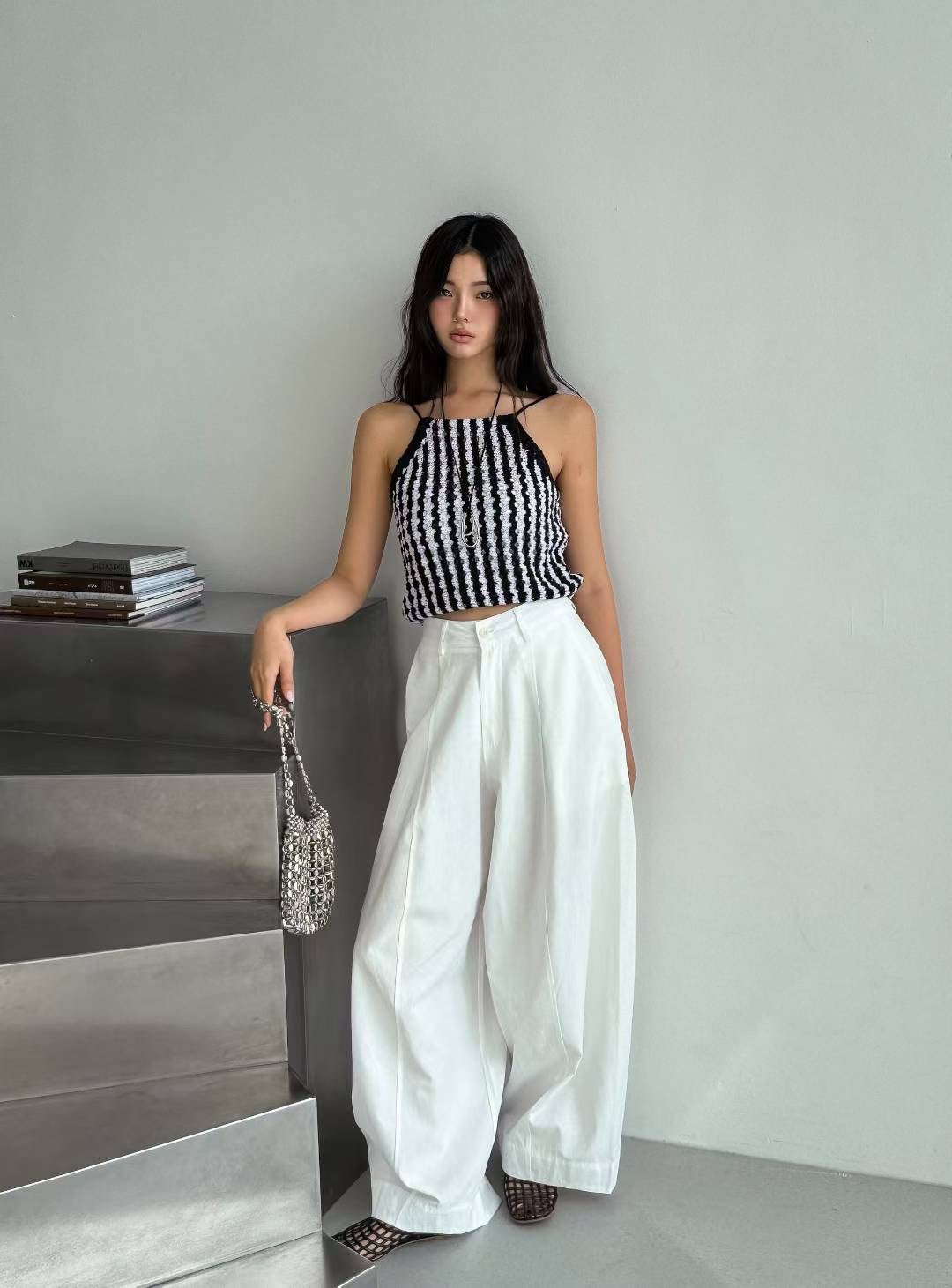 B142 Linen Balloon Pants