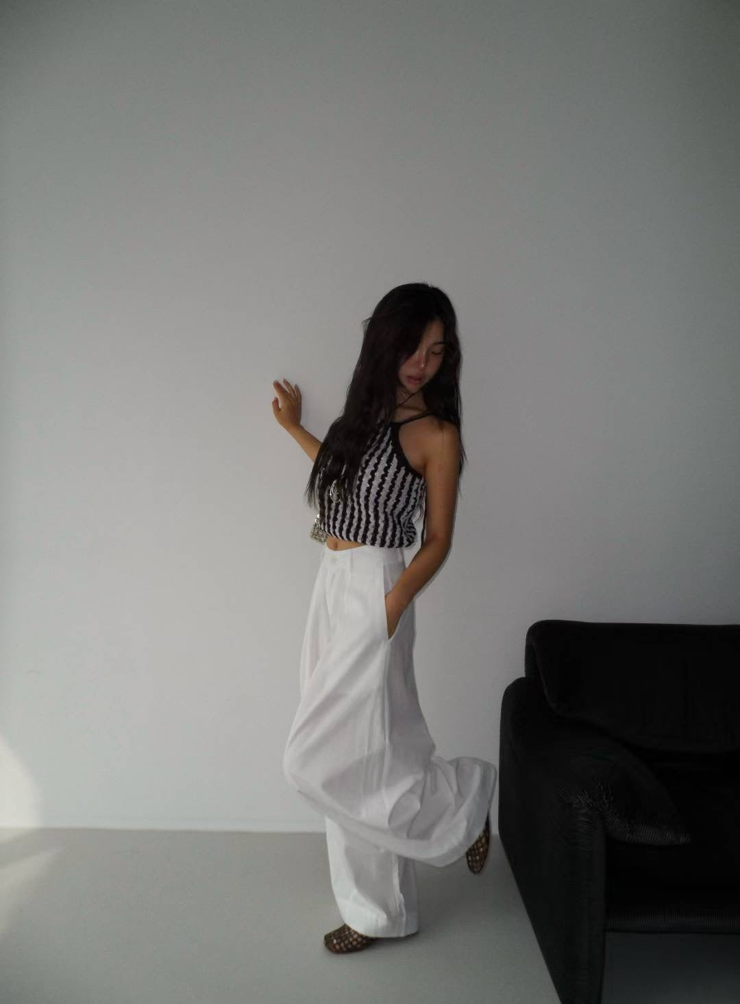 B142 Linen Balloon Pants