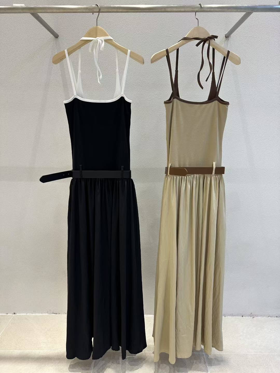 PS107 Coastal Line Dress(w/ belt)
