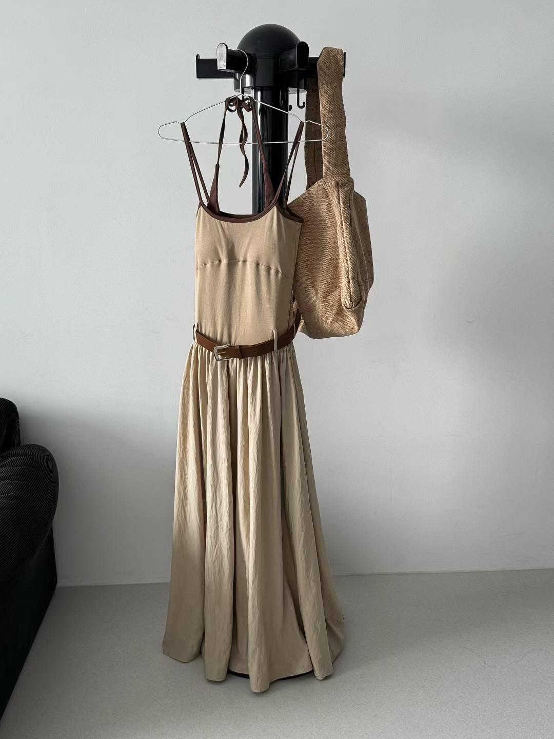 PS107 Coastal Line Dress(w/ belt)