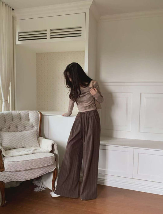 B147 Cacao Wide Pants