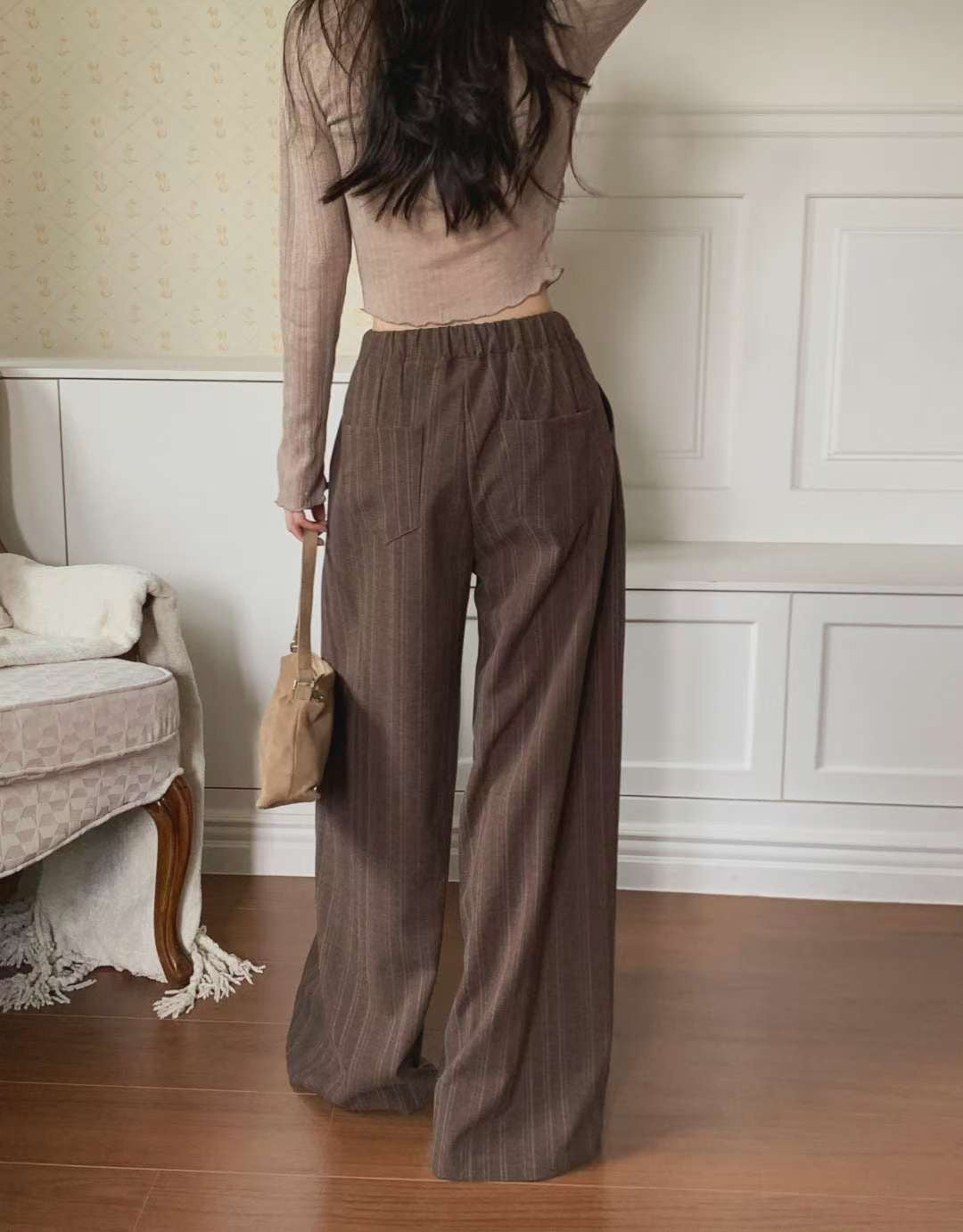 B147 Cacao Wide Pants