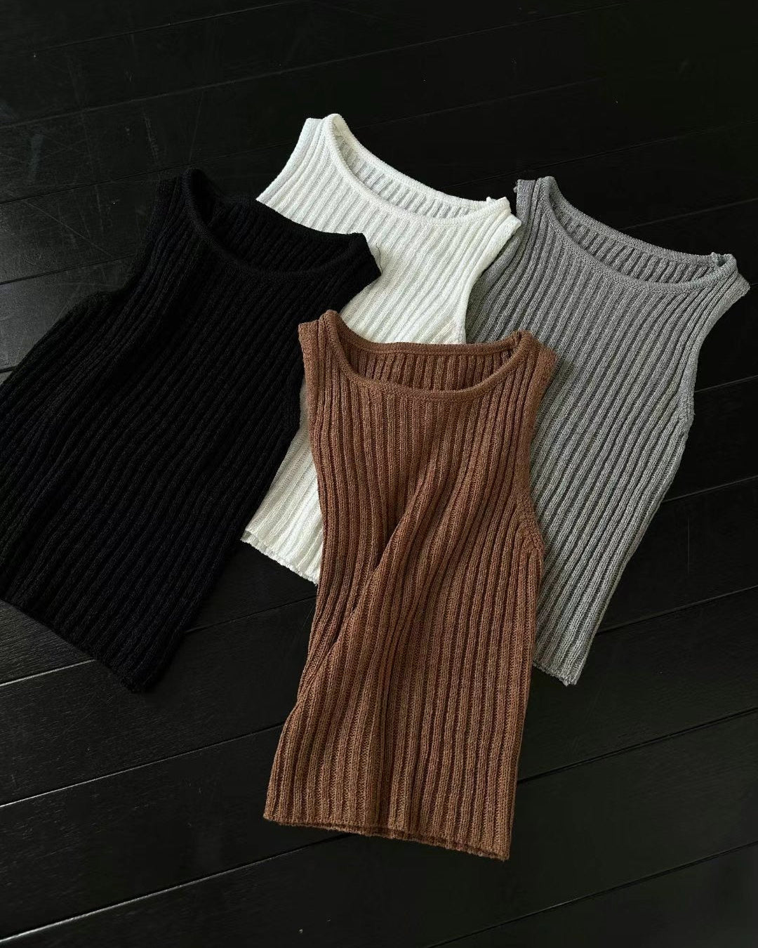 T147 Texture Knit Tank