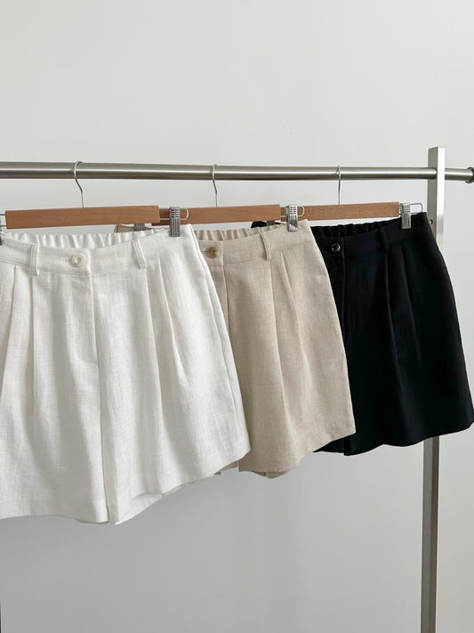 B140 Linen Flow Shorts (Display)