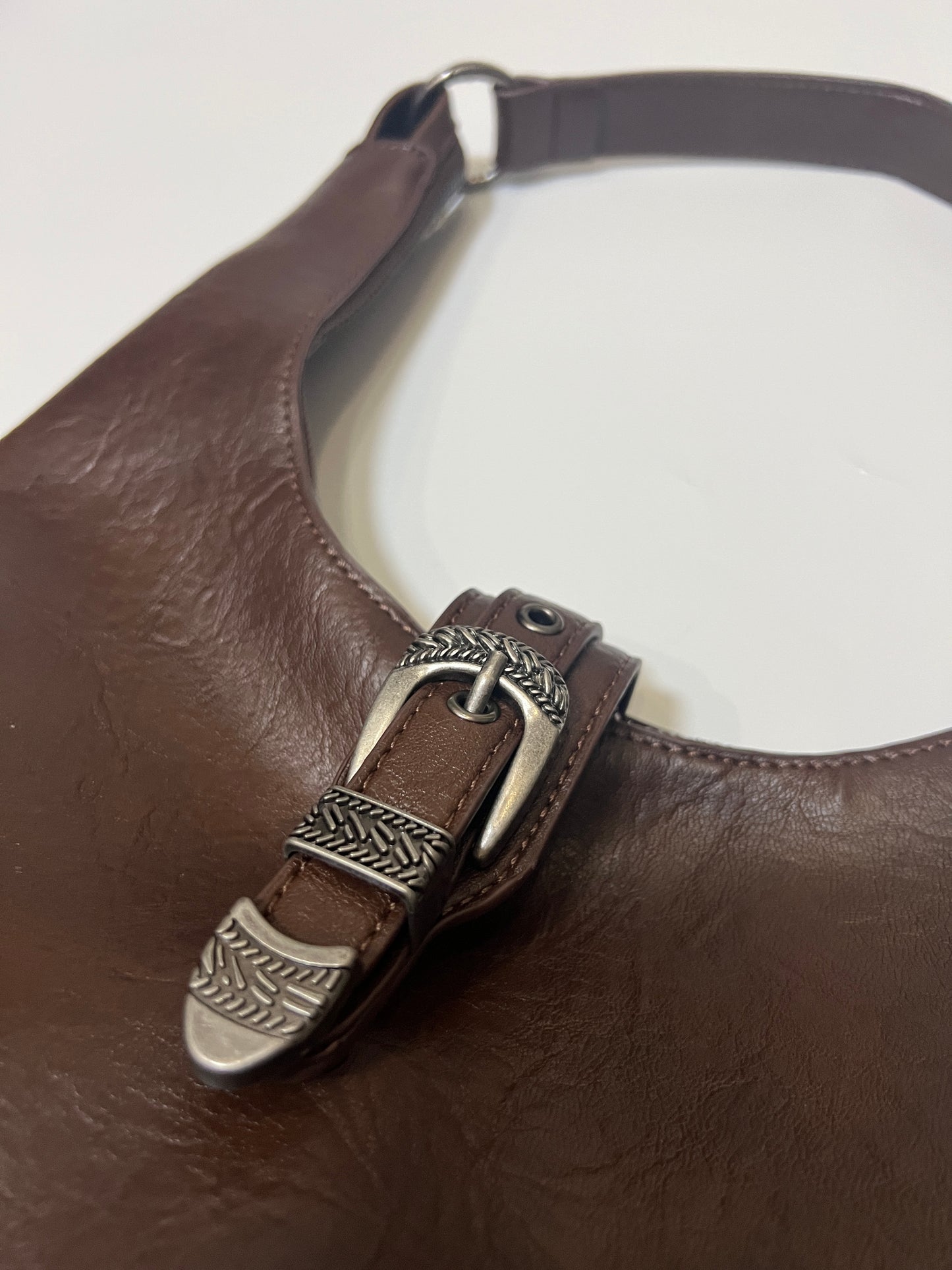 G102 Metal Buckle Hobo Bag