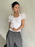T197 Layers Wrap Tee