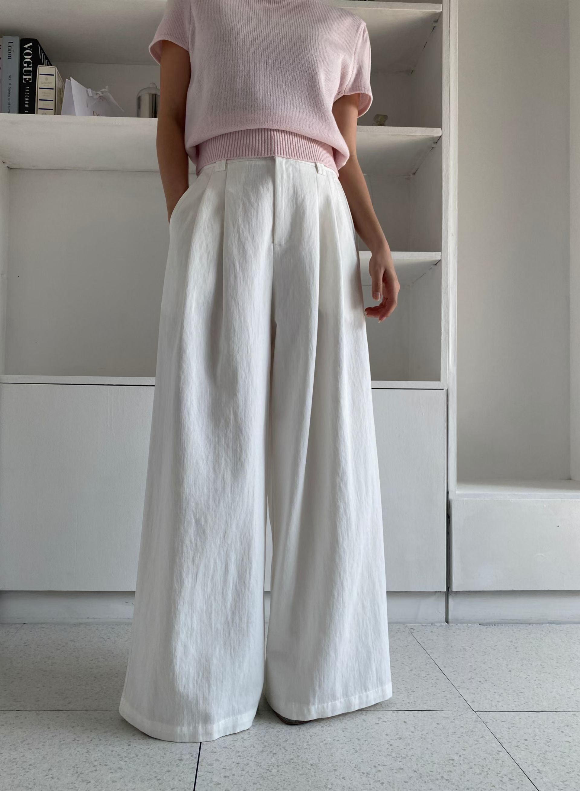 B183 Column Wide Pants