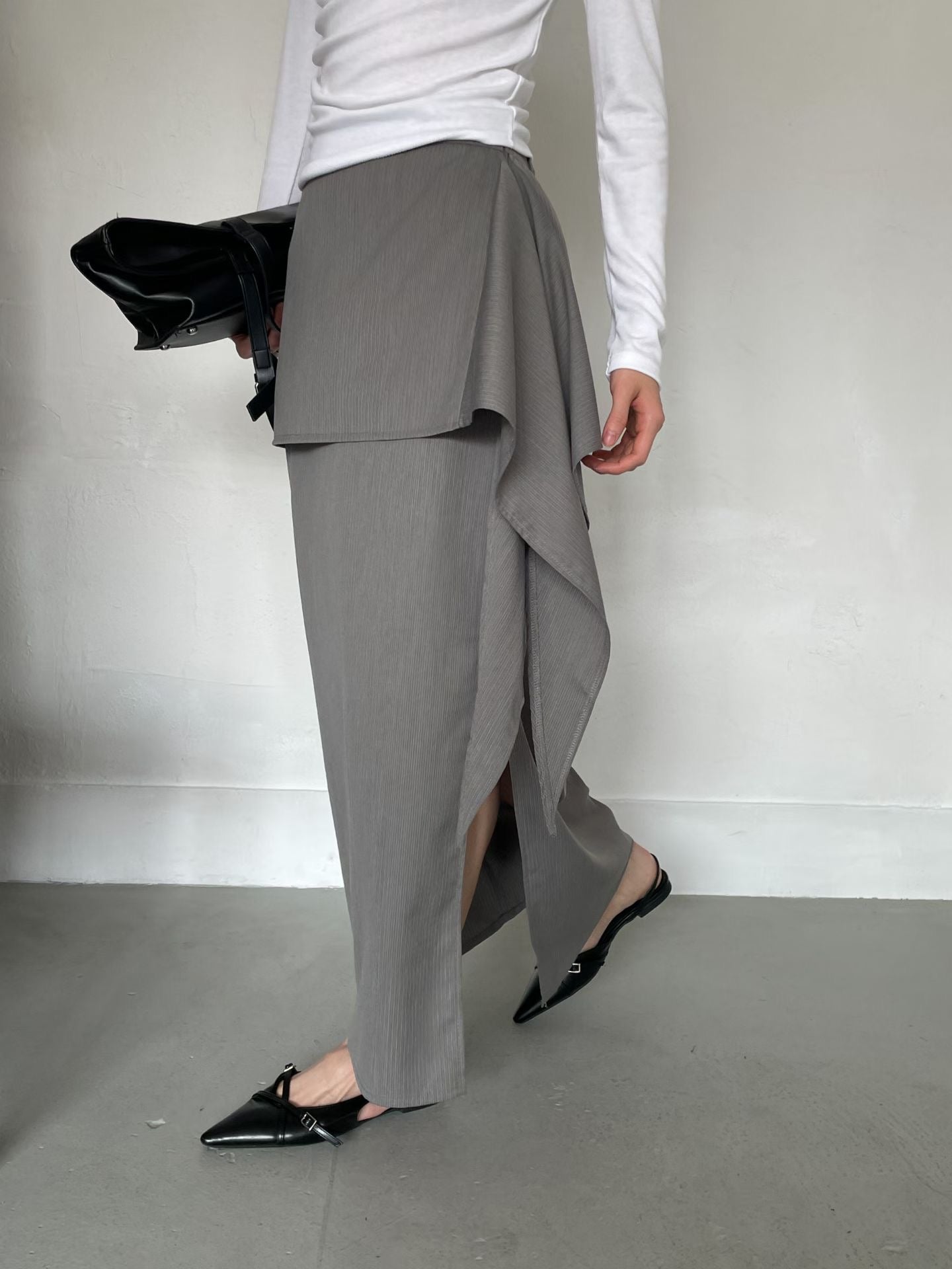 B179 Folded Layer Skirt