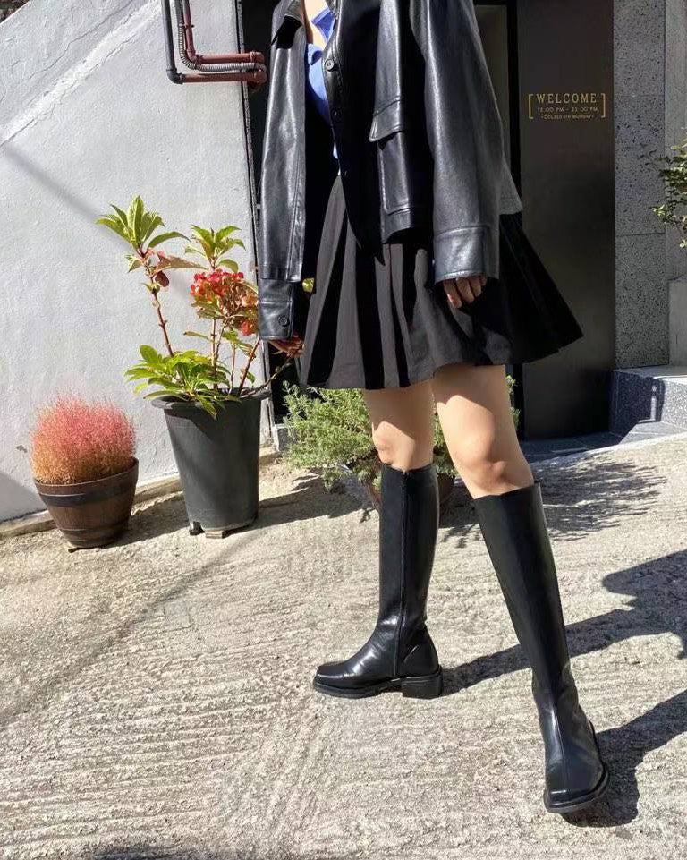 F120 Modern Sharp Knee Boots