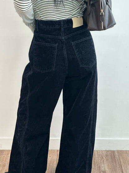 B161 Velvet Wide Pants