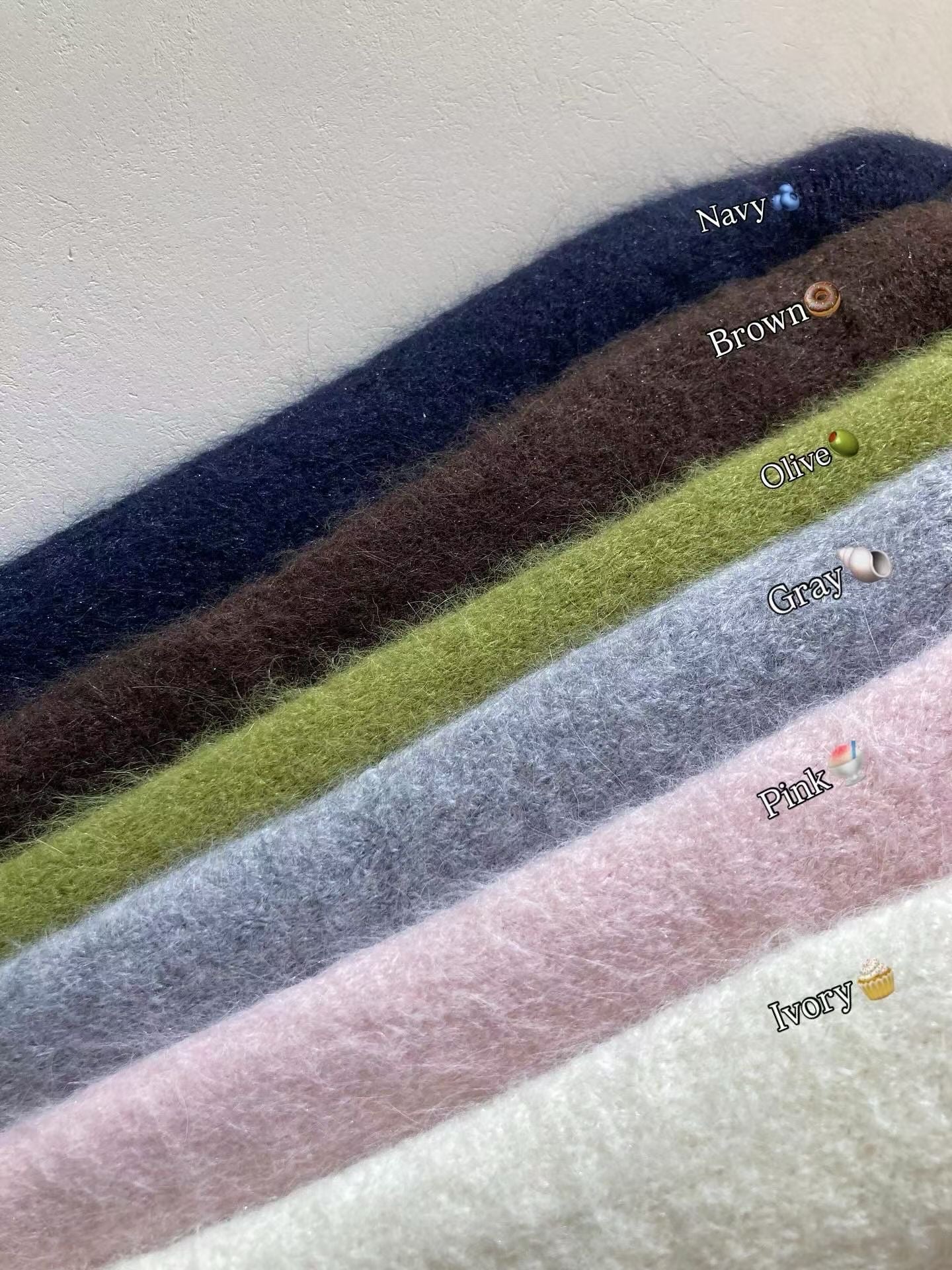 U132 Angora Crop Cardigan