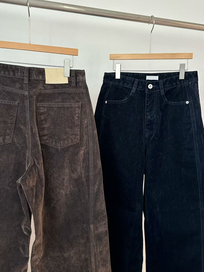 B161 Velvet Wide Pants