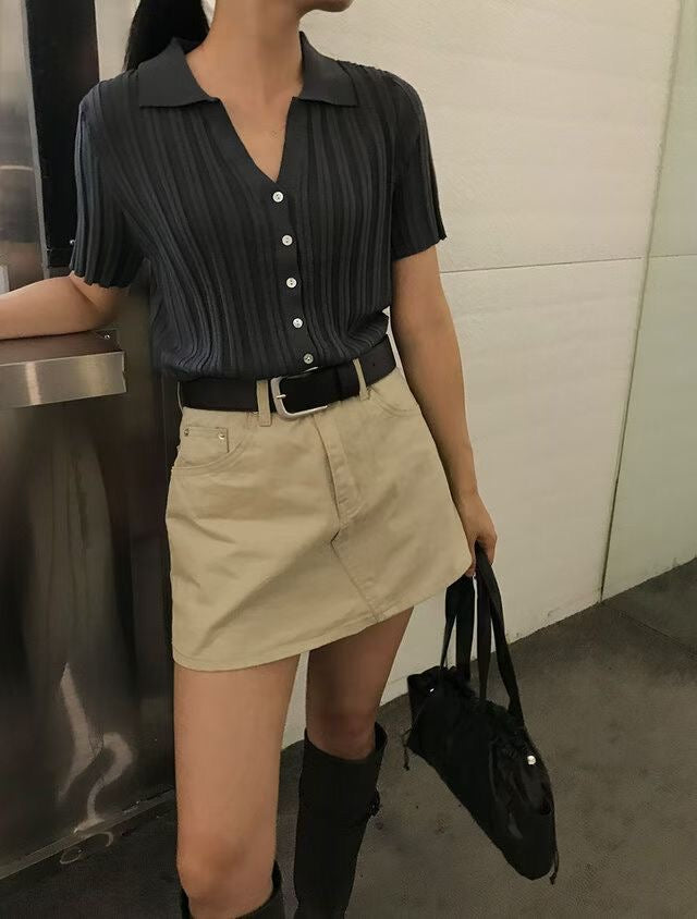 B175 Clean Cut Skort