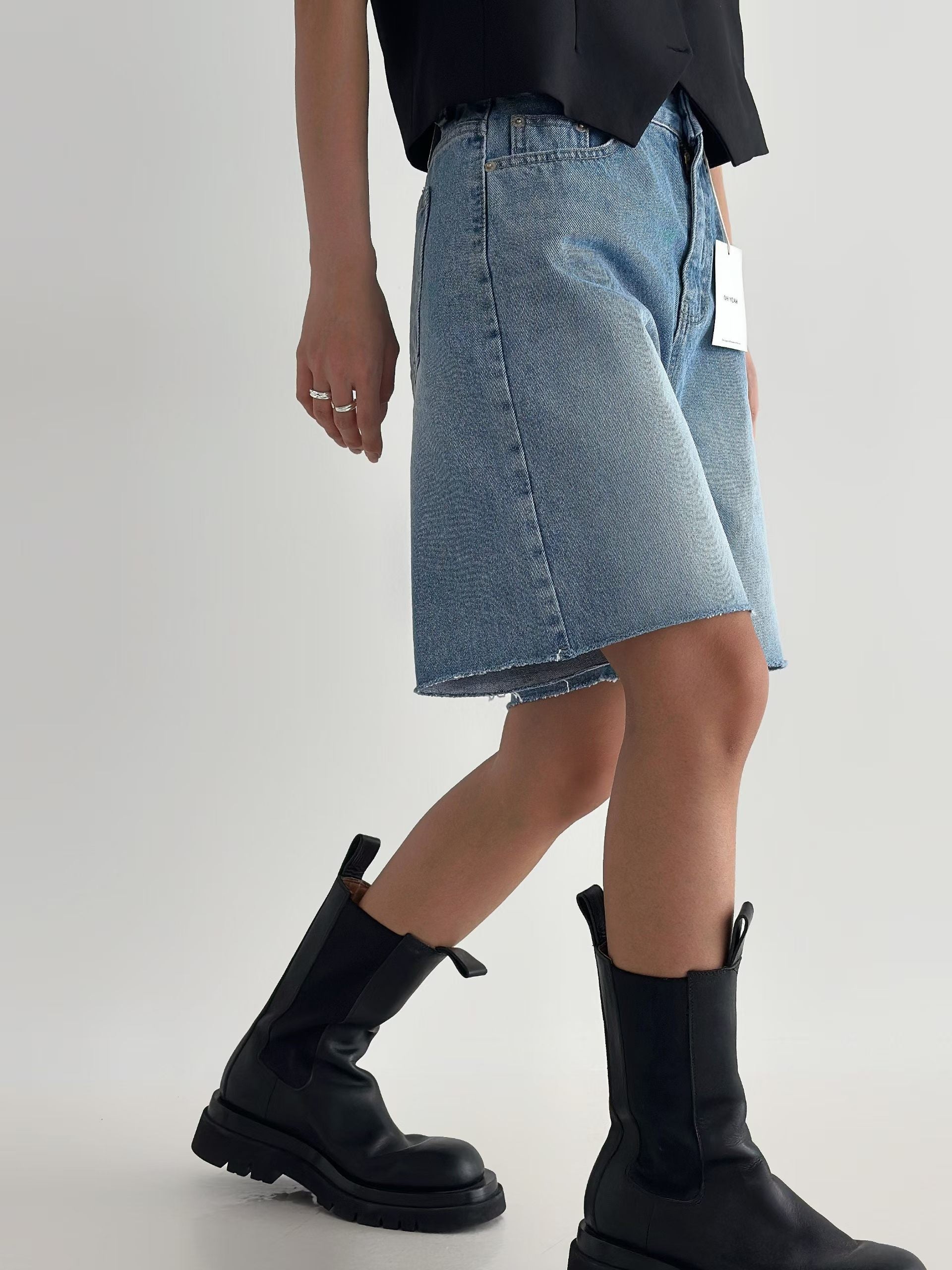 B188 Haze Denim Shorts