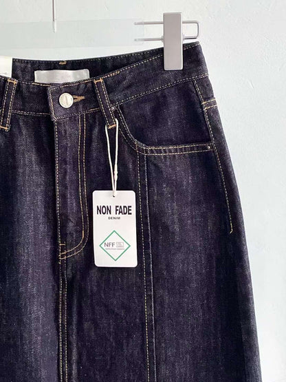 B163 Rail Slit Maxi Skirt