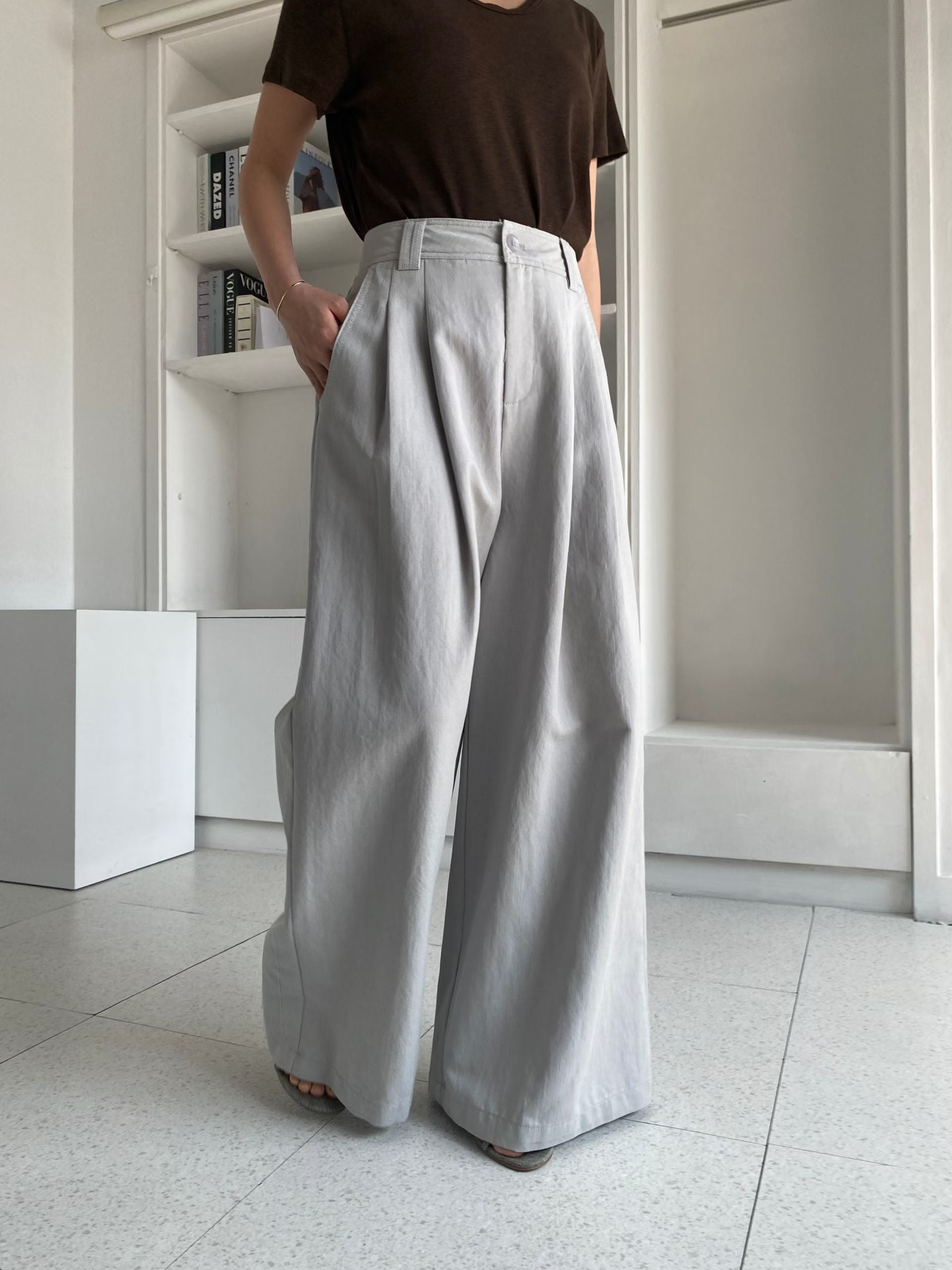 B183 Column Wide Pants