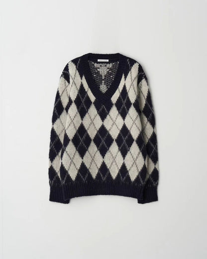 T164 Oxford Argyle Knit