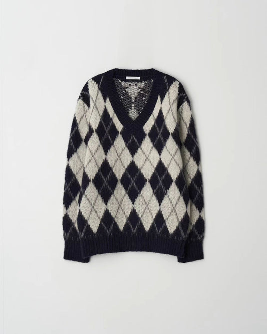 T164 Oxford Argyle Knit