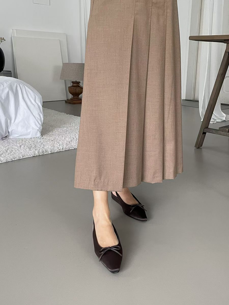F134 Satin Trace Slingbacks