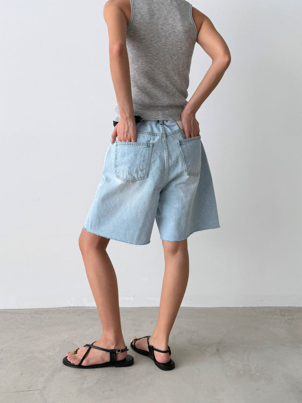 B188 Haze Denim Shorts