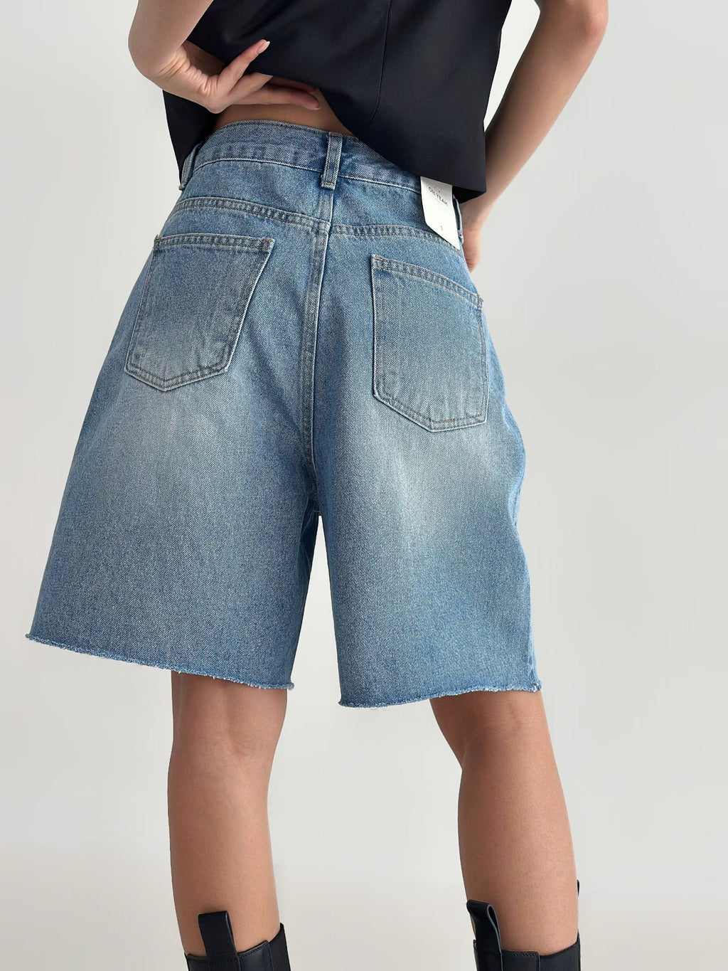 B188 Haze Denim Shorts
