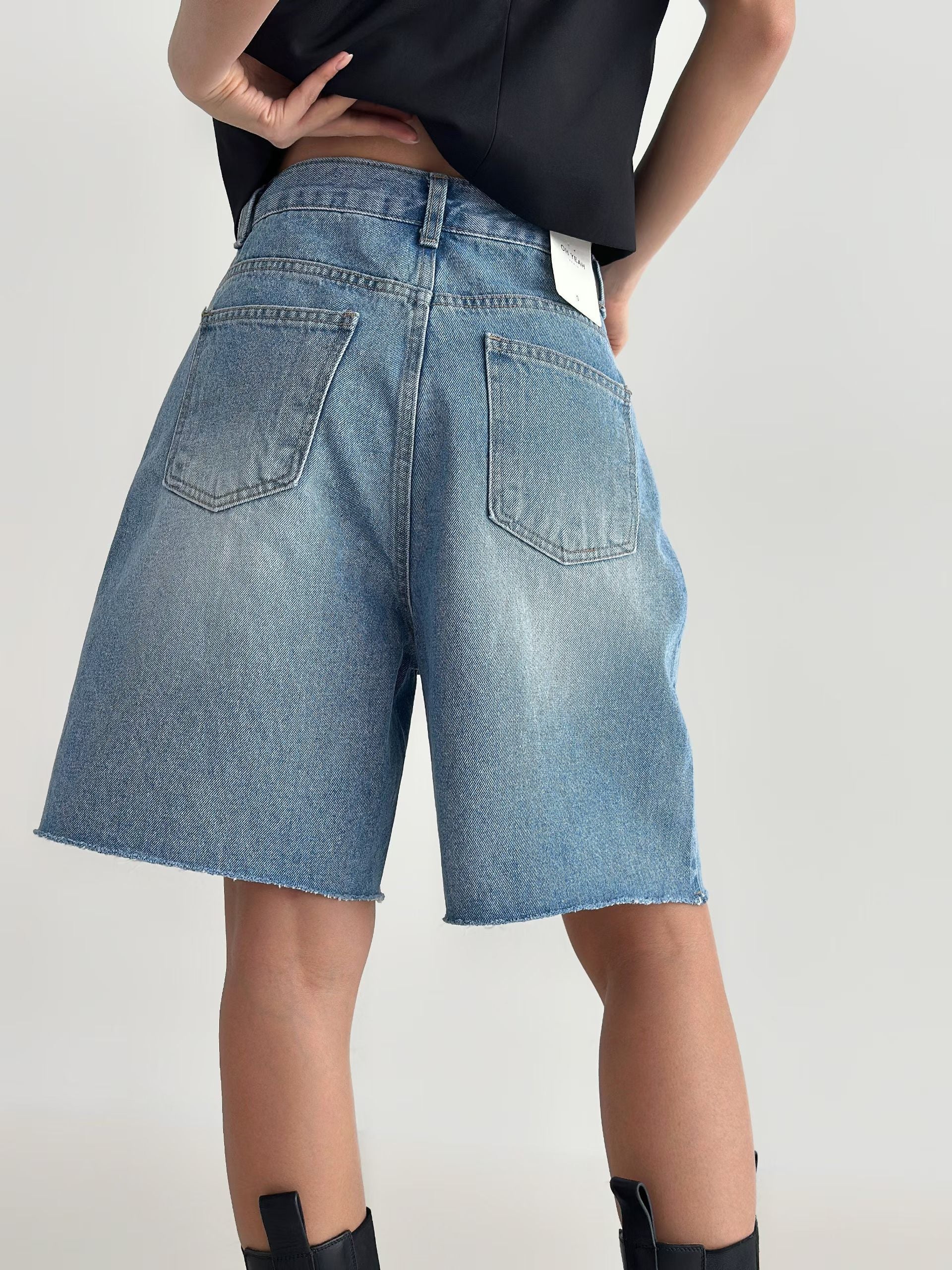 B188 Haze Denim Shorts