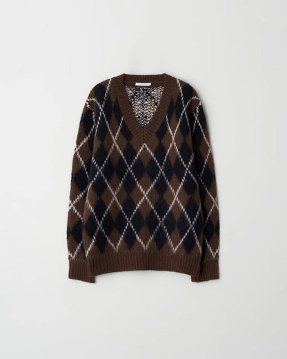 T164 Oxford Argyle Knit