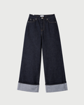 B164 Turn-Up Wide Jeans
