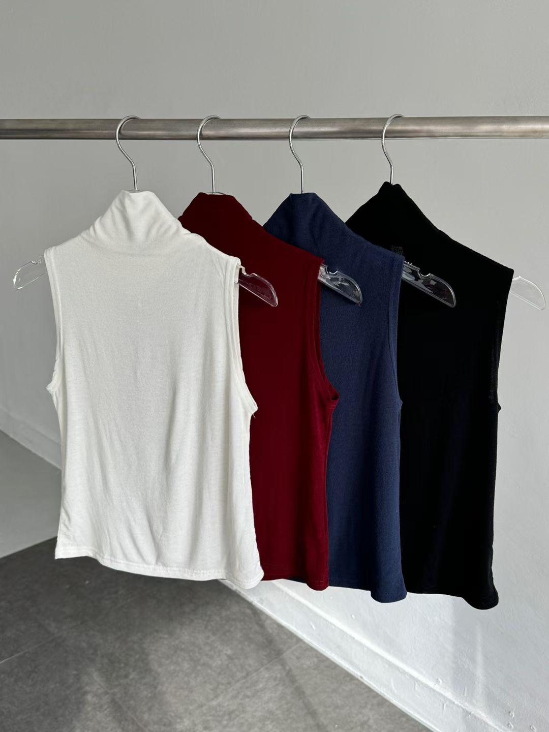 B203 Layered Cut-Out Turtleneck Top product image 7