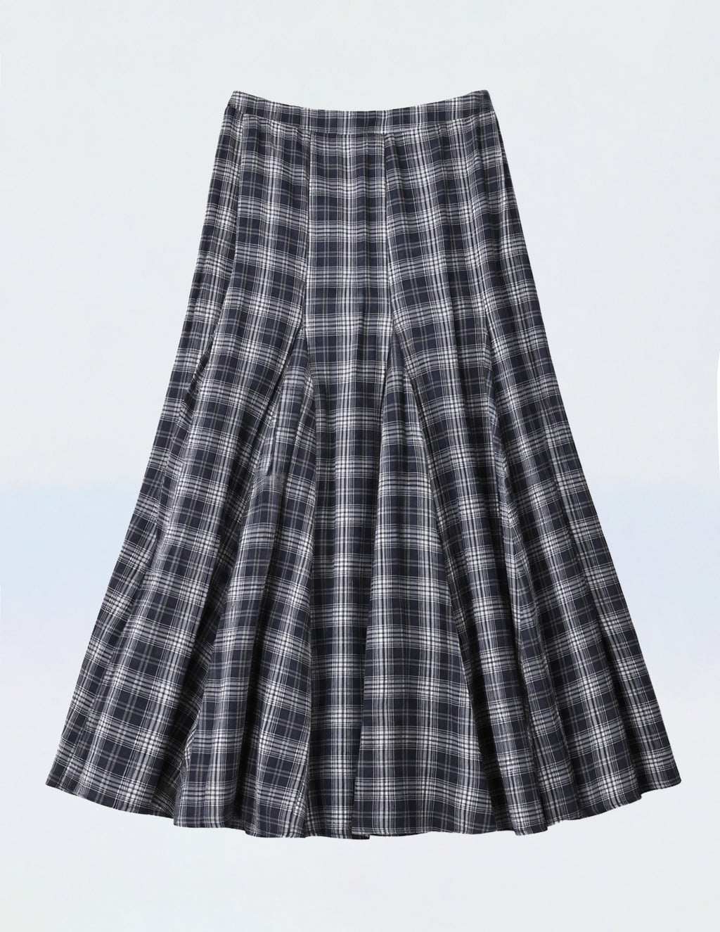 B168 Volume Checked Skirt