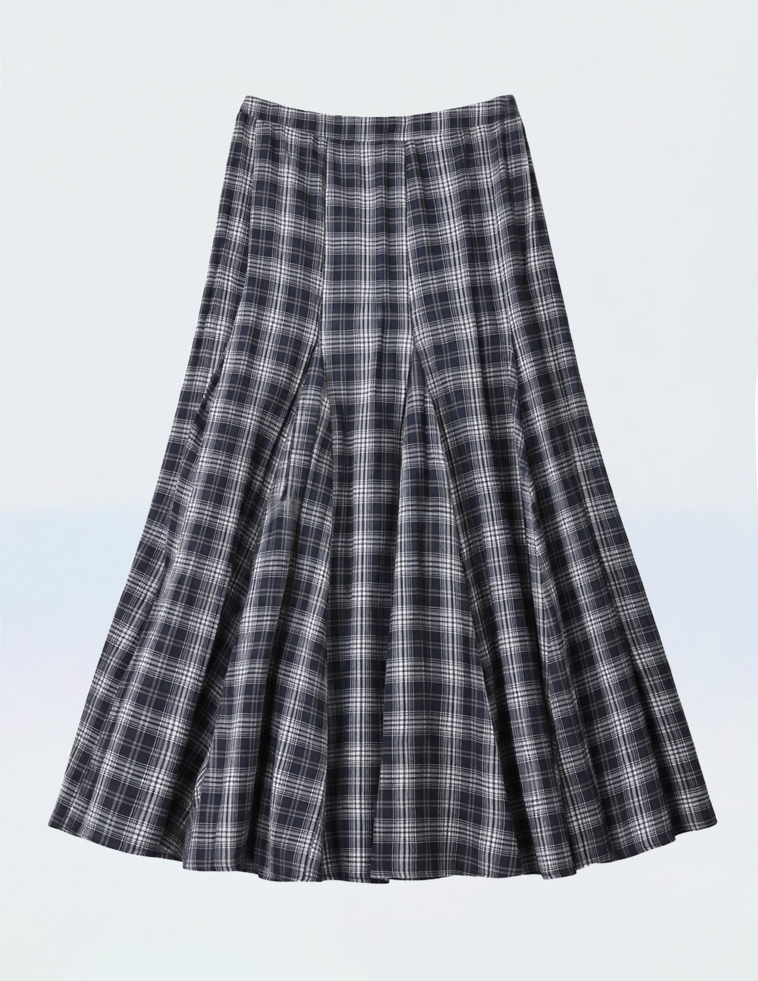 B168 Volume Checked Skirt