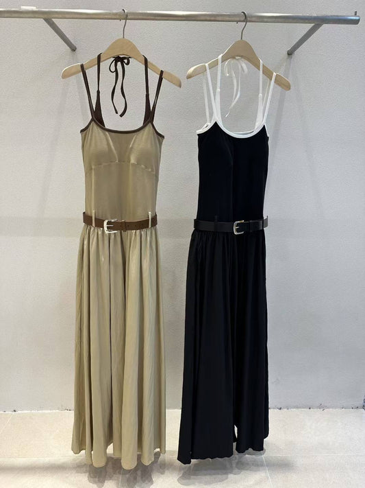 PS107 Coastal Line Dress(w/ belt)