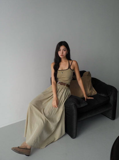 PS107 Coastal Line Dress(w/ belt)