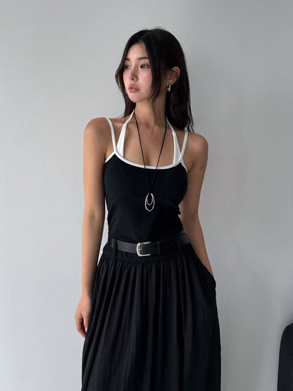 PS107 Coastal Line Dress(w/ belt)