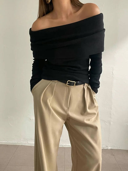 T168 Allure Off-Shoulder Top