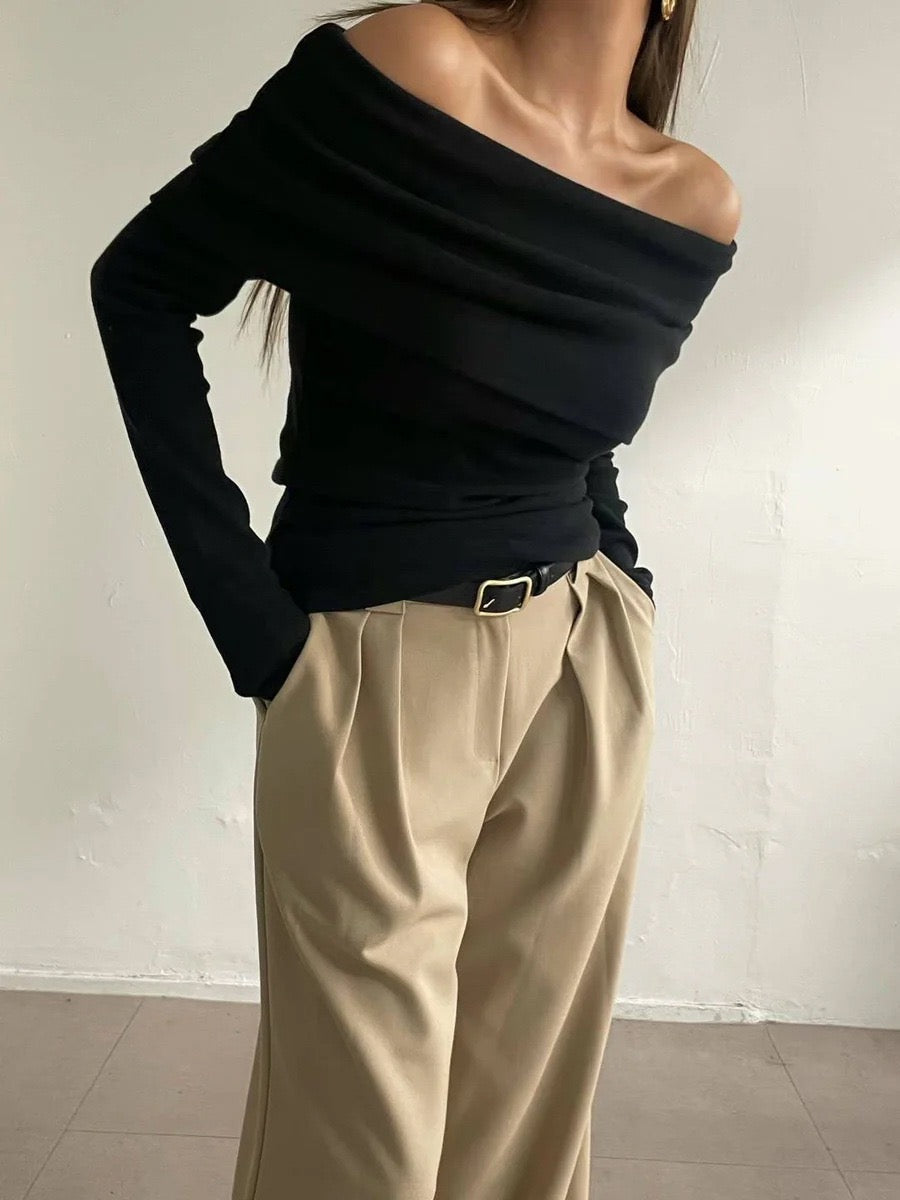 T168 Allure Off-Shoulder Top