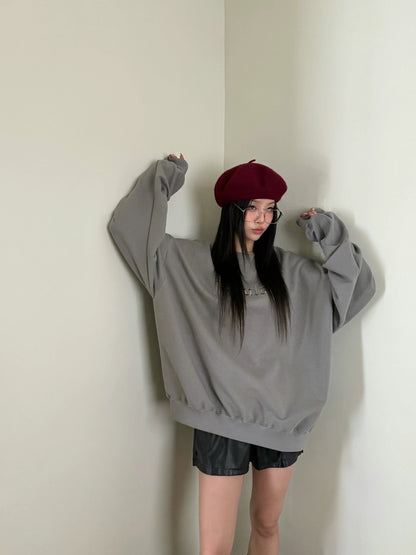 T122 "impulsive" Oversize Sweatshirt