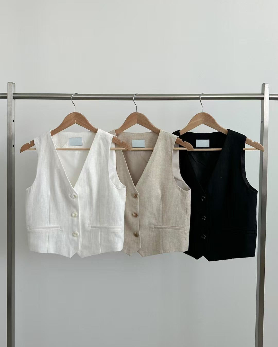 U116 Grace Linen Waistcoat