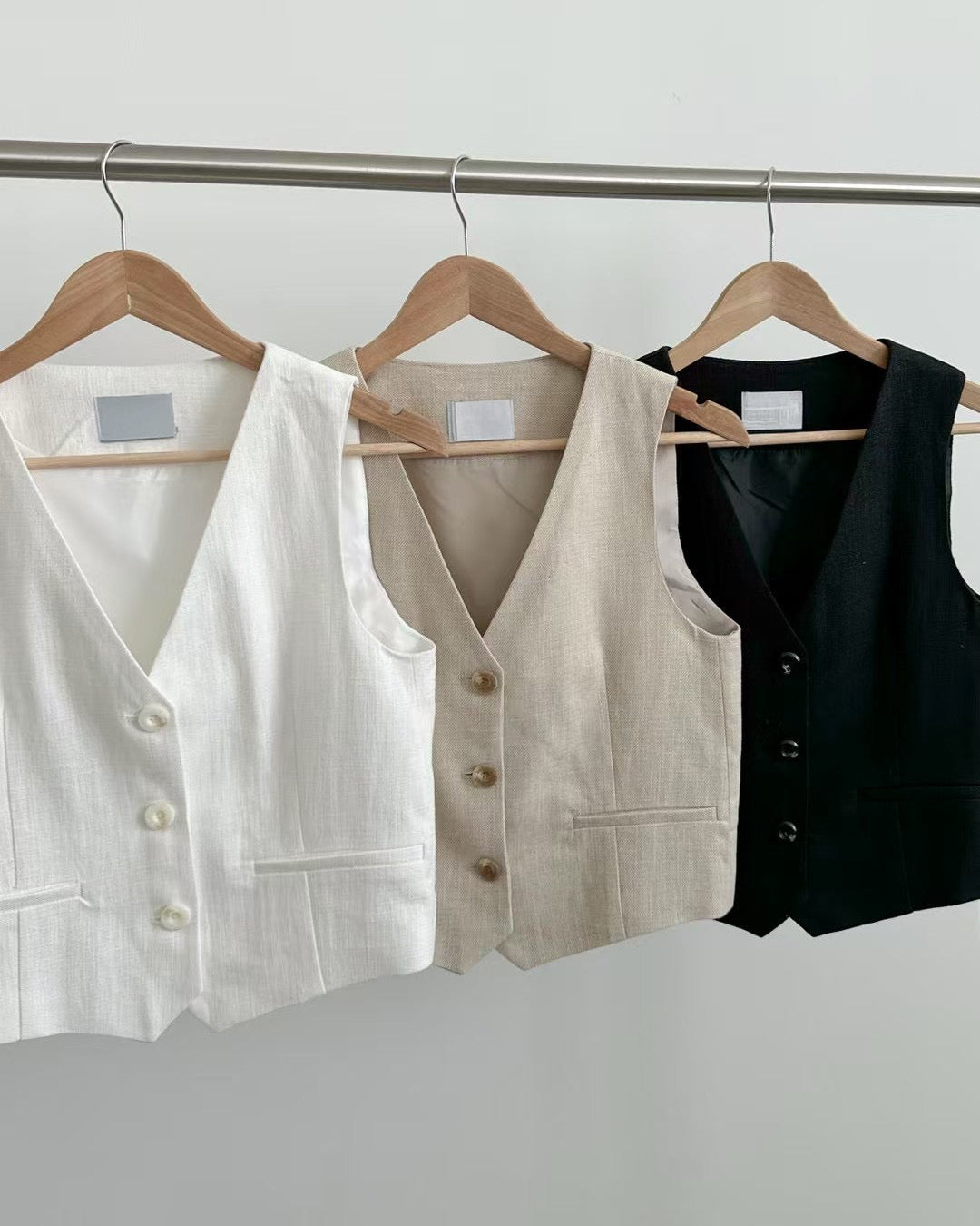 U116 Grace Linen Waistcoat