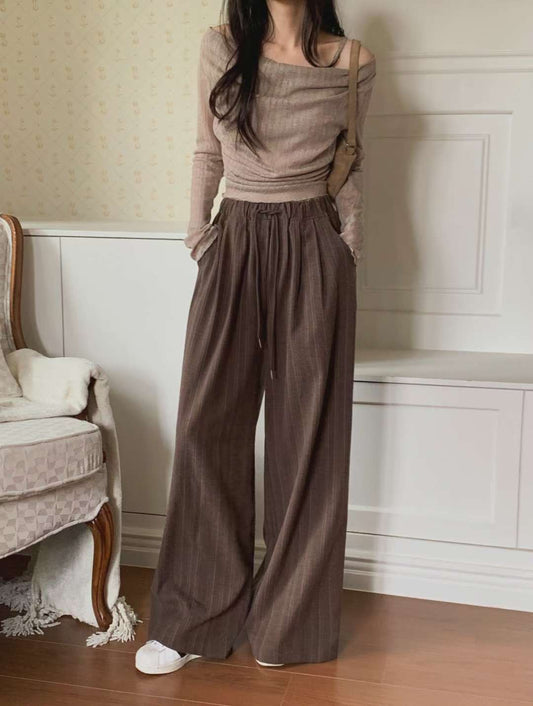 B147 Cacao Wide Pants