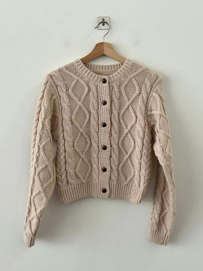 U103 Twist Weave Cardigan