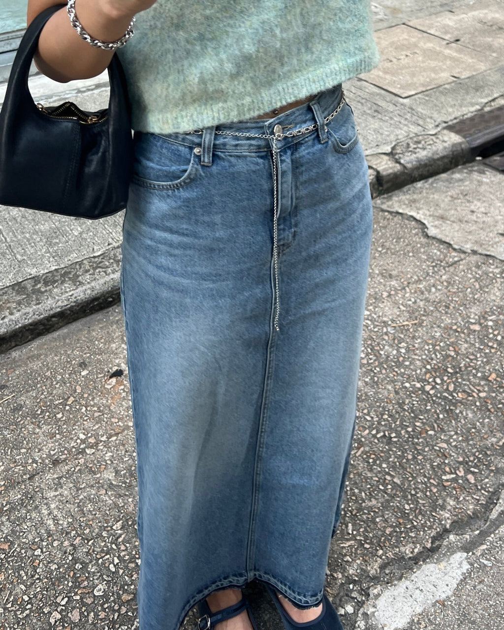 A105 Embellished Chain-Link Belt