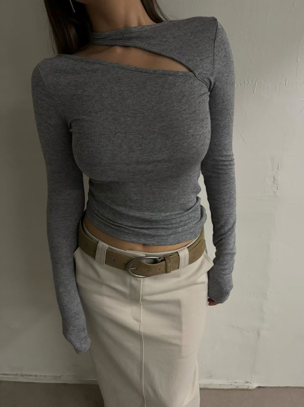 T155 Asym Cut-Out Top