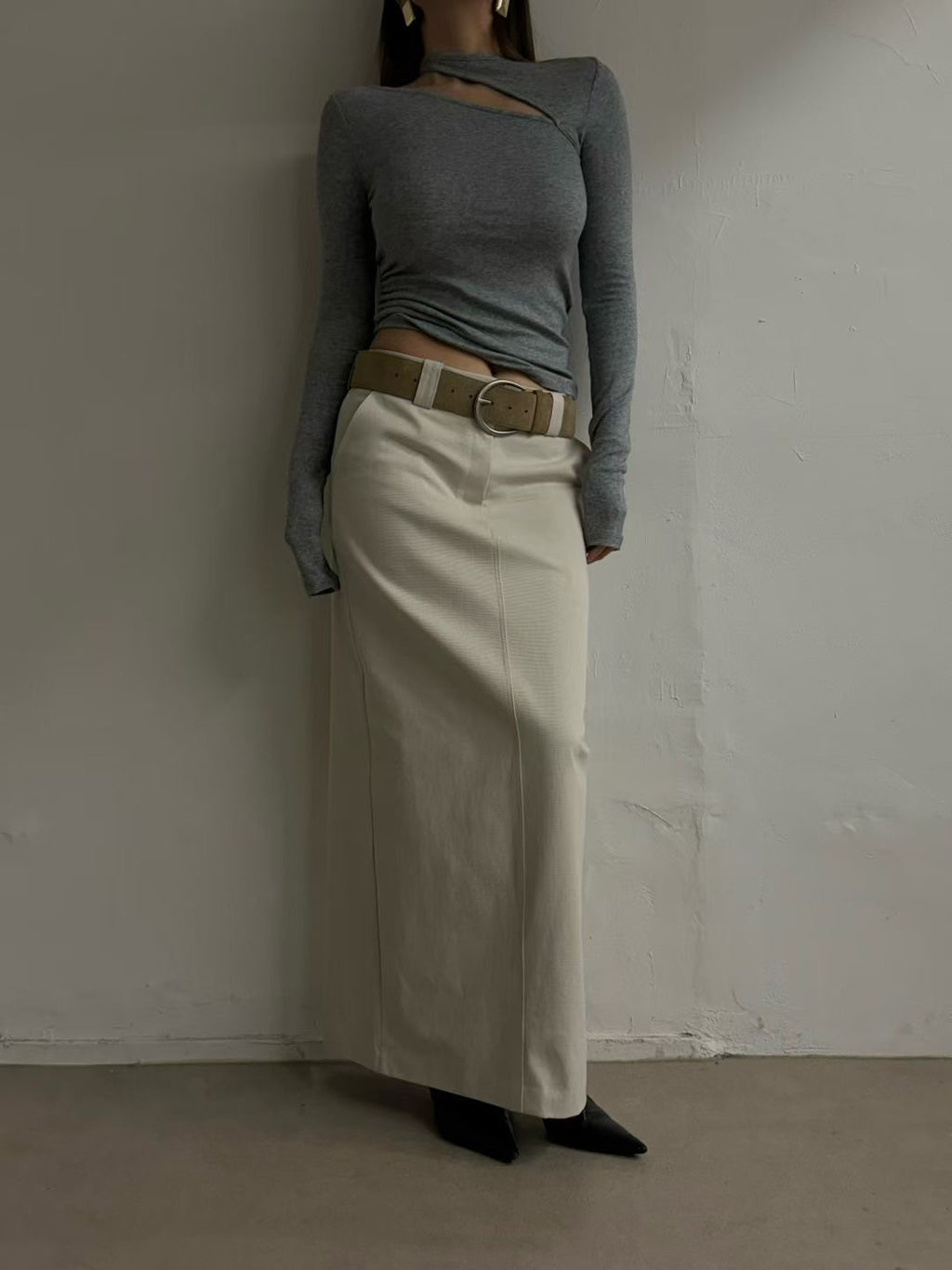 T155 Asym Cut-Out Top