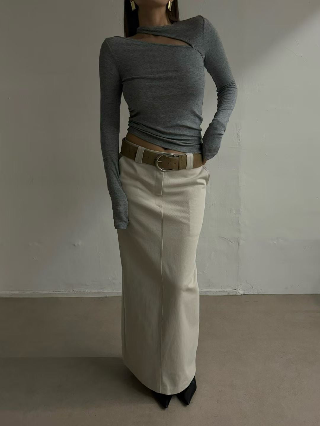 T155 Asym Cut-Out Top