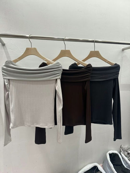 T115 Folded Off-Shoulder Top