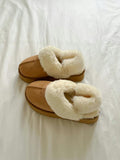 F106 Fuzzy Warm Slippers w/ Strap