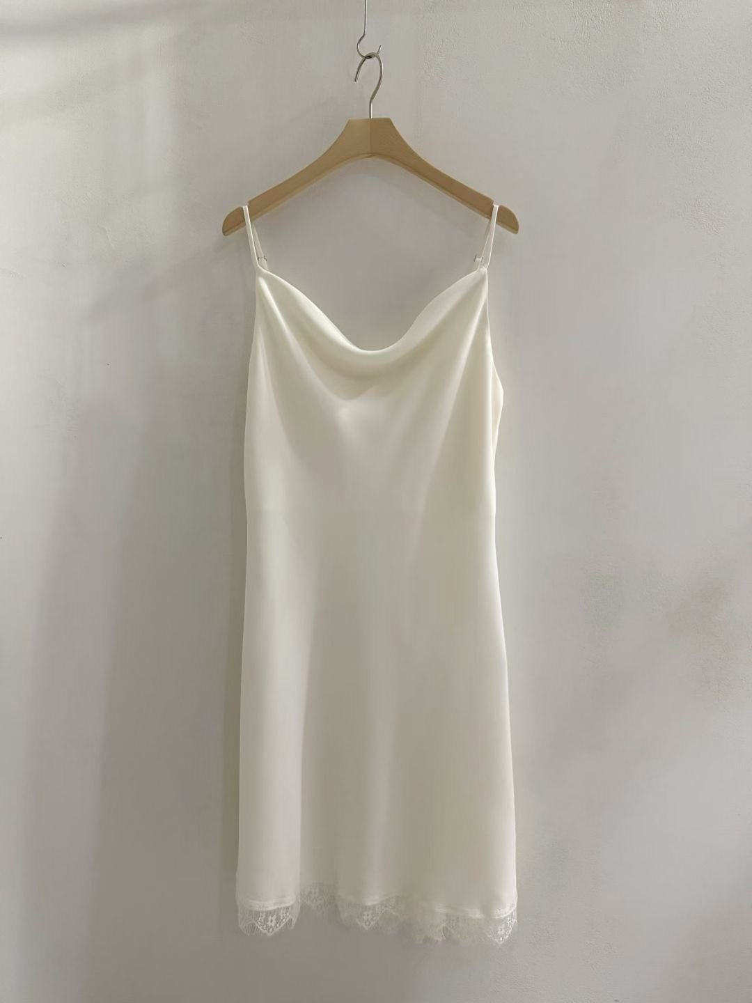 PS116 Nocturne Layer Set ivory slip dress full view