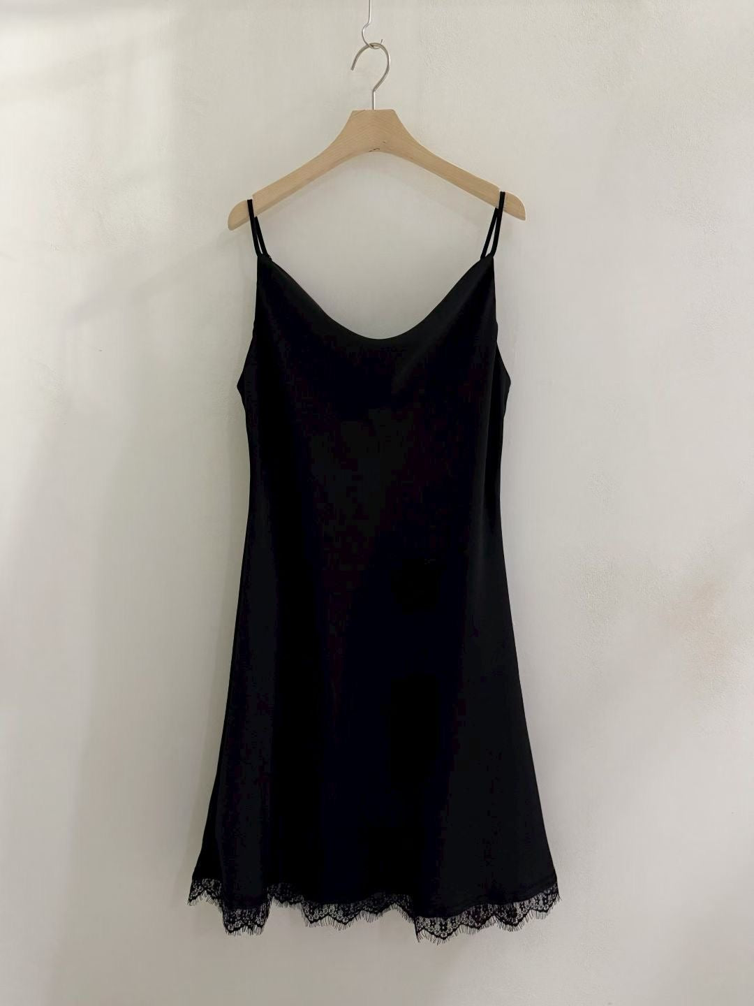 PS116 Nocturne Layer Set black slip dress full view